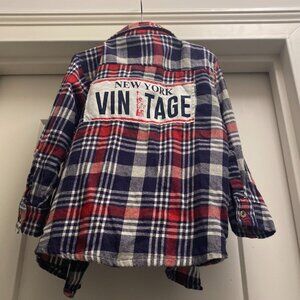 NYC License Plate Flannel
